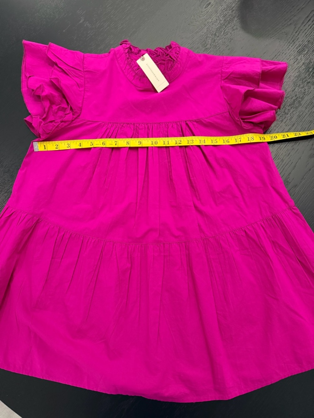 NWT Anthropologie Maeve Fuchsia Puff Sleeve Blouse - Picture 6 of 10